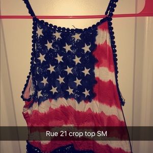 Crop Top American flag